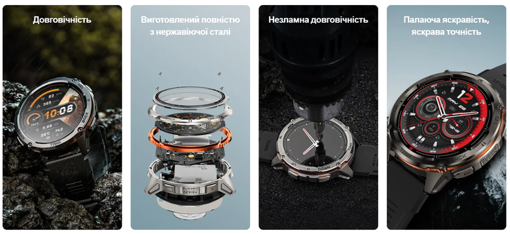 Смарт-годинник Kospet Tank T3 Ultra 2 модуль GPS Special Edition два ремінці Silver (18652) - фото 8