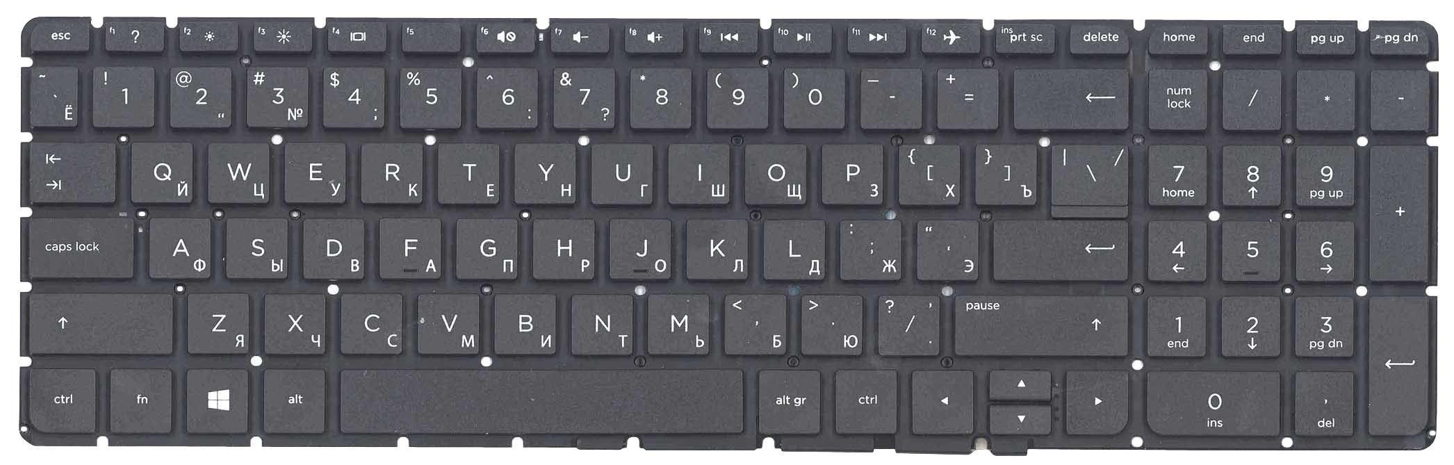 ᐉ Клавиатура для ноутбука HP Pavilion 250 G4/255 G4 Black