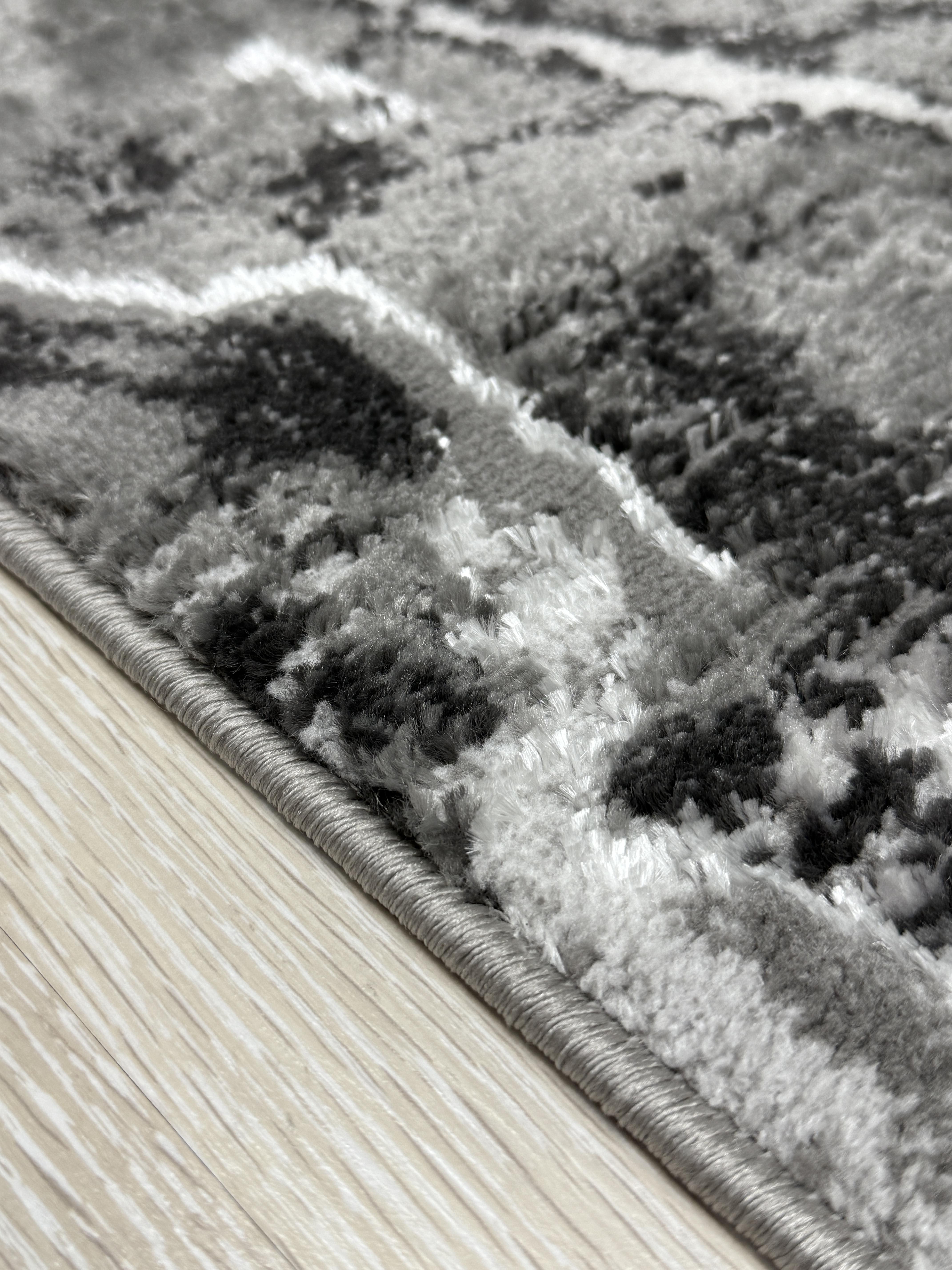 Ковер Mars с невысоким ворсом 200x300 см Антрацитовый (4640AA/KG9) - фото 9