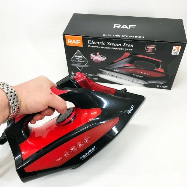 Утюг электрический RAF R.1233R 2200 Вт керамика (9869) - фото 7
