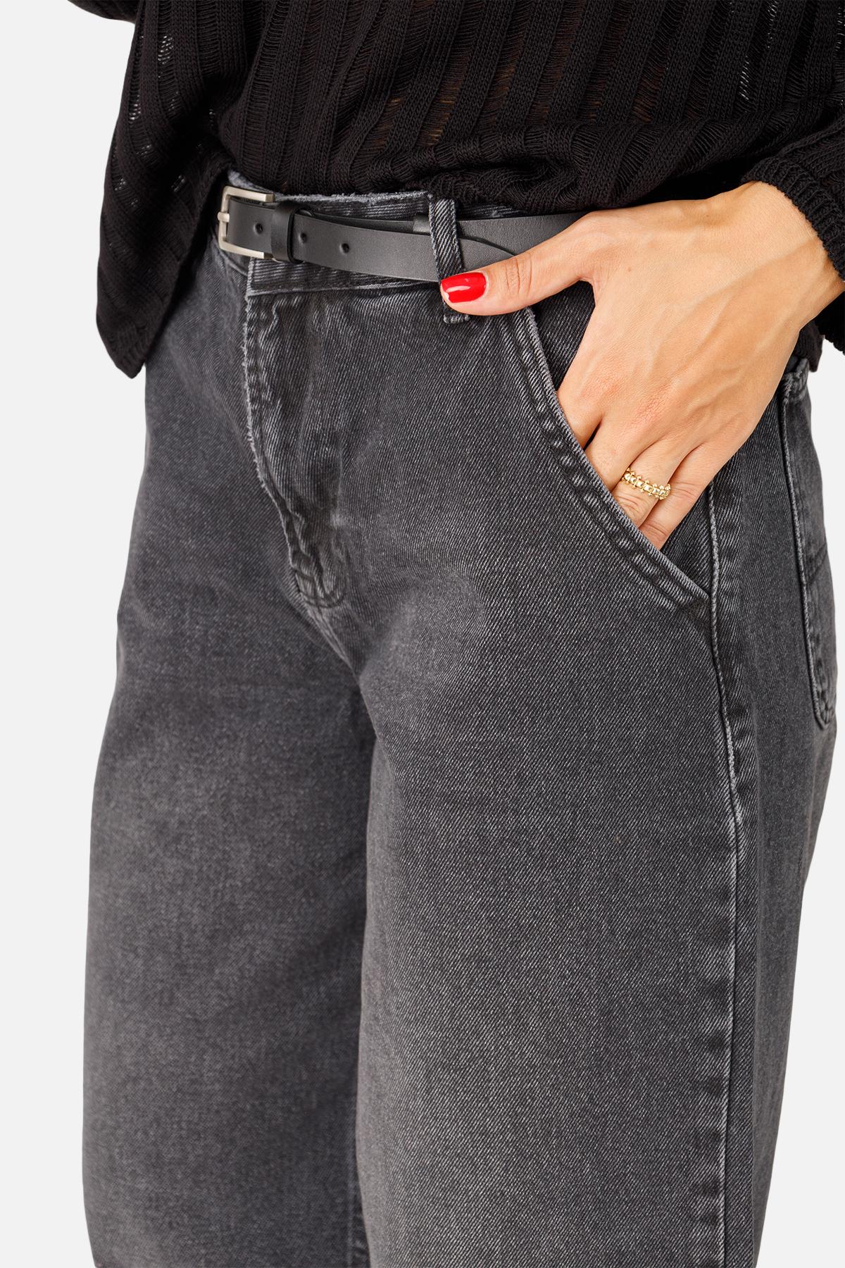 Джинси жіночі ЦБ-00257501 р. 42 Темно-сірий (SKT001013249) - фото 4