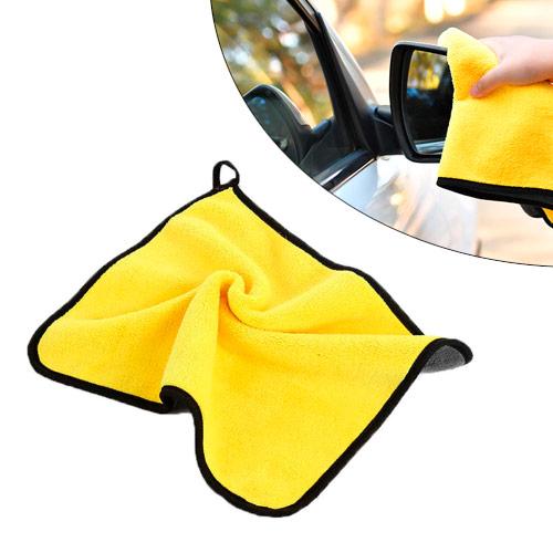 Ганчірка для полірування автомобіля з мікрофібри 30x30 см 600 г/м2 Yellow/Grey (511630) - фото 2 Ганчірка для полірування автомобіля з мікрофібри 30x30 см 600 г/м2 Yellow/Grey (511630) - фото 2