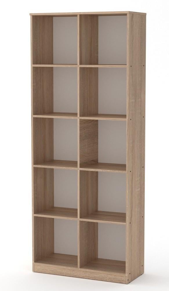 Стелаж для книг Компаніт КШ-2 АБС Дуб Сонома
