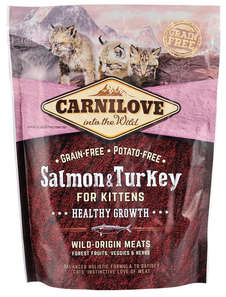 Корм беззерновой для котят Carnilove Cat Salmon & Turkey Kitten 400 г (1789924584) - фото 1