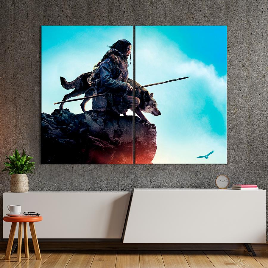 Настенний декор Дружба юноши и волка фильм Альфа 111x81 см (A20-2)