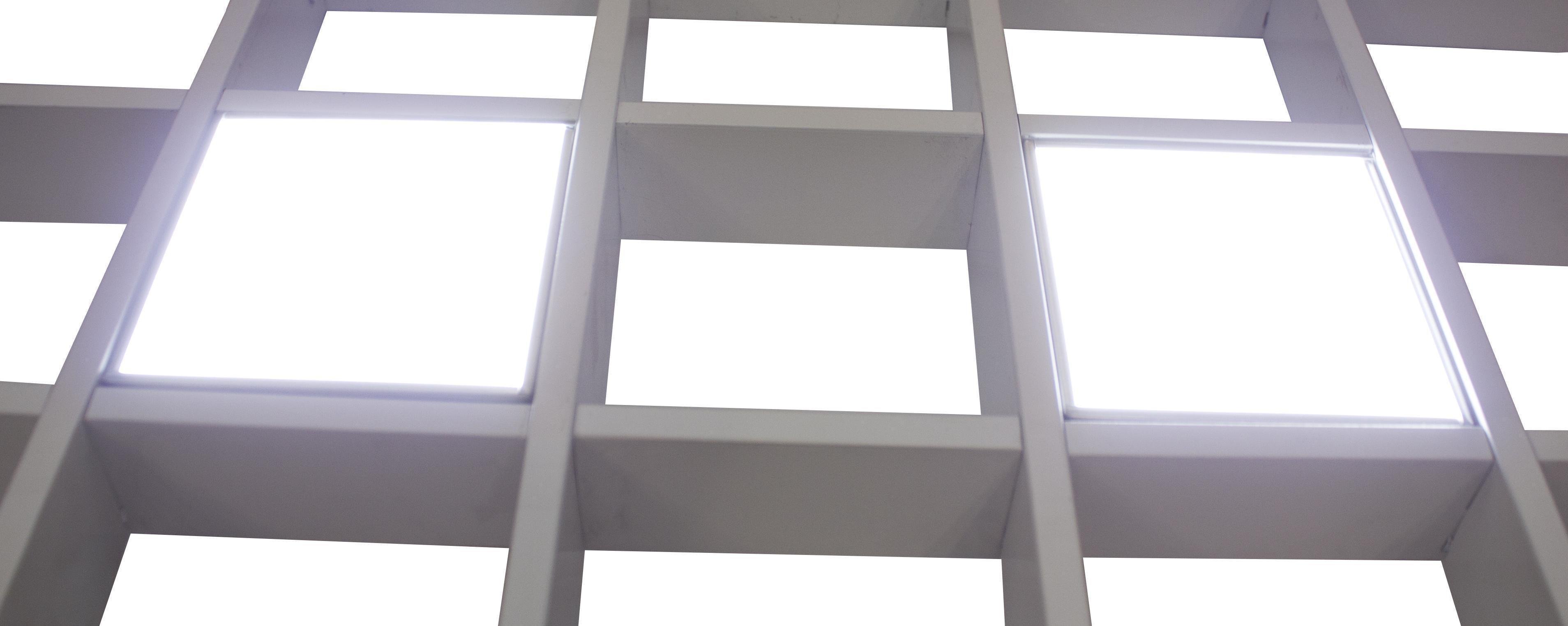 Система светильников Грильято СГД 18 Вт дубль 2 шт. 100х100 мм 6000К