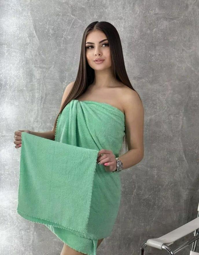 Набор полотенец для тела из микрофибры Салатовый (2226922519)