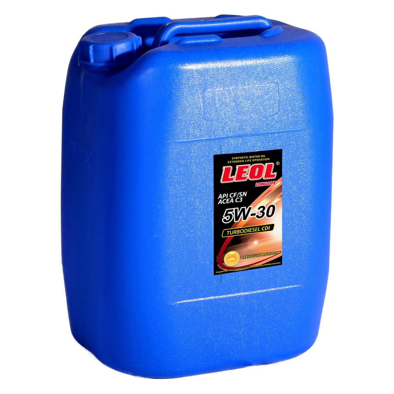 Олива моторна Леол Turbodiesel CDI 5W-30 С3 CF/SN 20 л (2630037991) Олива моторна Леол Turbodiesel CDI 5W-30 С3 CF/SN 20 л (2630037991)