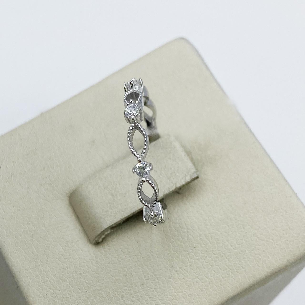 Кольцо серебряное Дорожка с кубическим цирконием р. 17,5 1,1 г (1942665885)