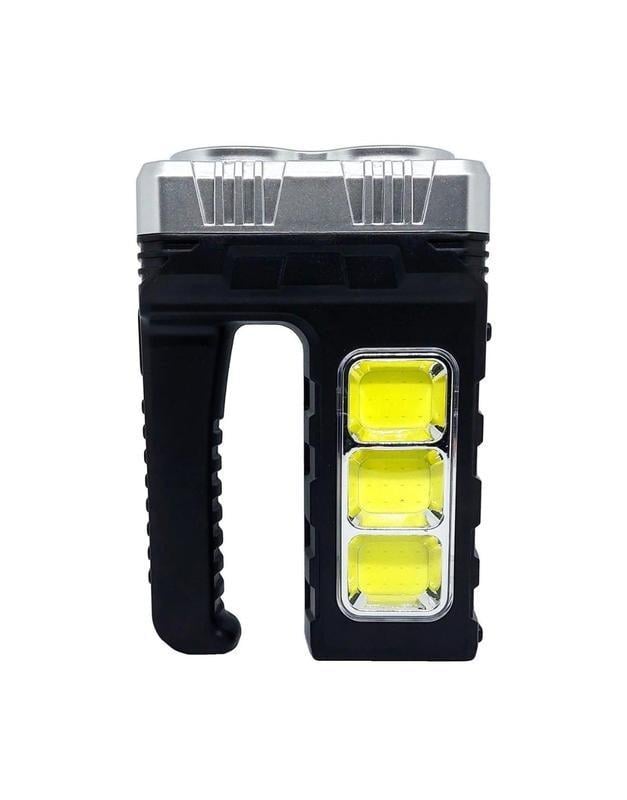 Фонарь ручной с зарядкой от USB, Черный (5772)