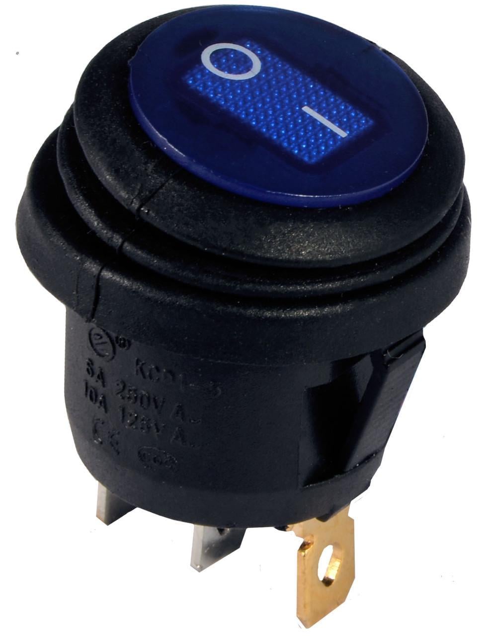 Переключатель клавишный АСКО-УКРЕМ KCD1-5-101NW BL/B 220V 1 клавиша круглая влагозащищенная с подсветкой Синий (A0140040076) Переключатель клавишный АСКО-УКРЕМ KCD1-5-101NW BL/B 220V 1 клавиша круглая влагозащищенная с подсветкой Синий (A0140040076)