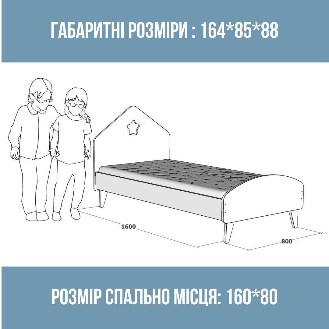 Кровать детская Домик для детей 3-10 лет для мальчиков 160х80 см Голубой - фото 2 Кровать детская Домик для детей 3-10 лет для мальчиков 160х80 см Голубой - фото 2