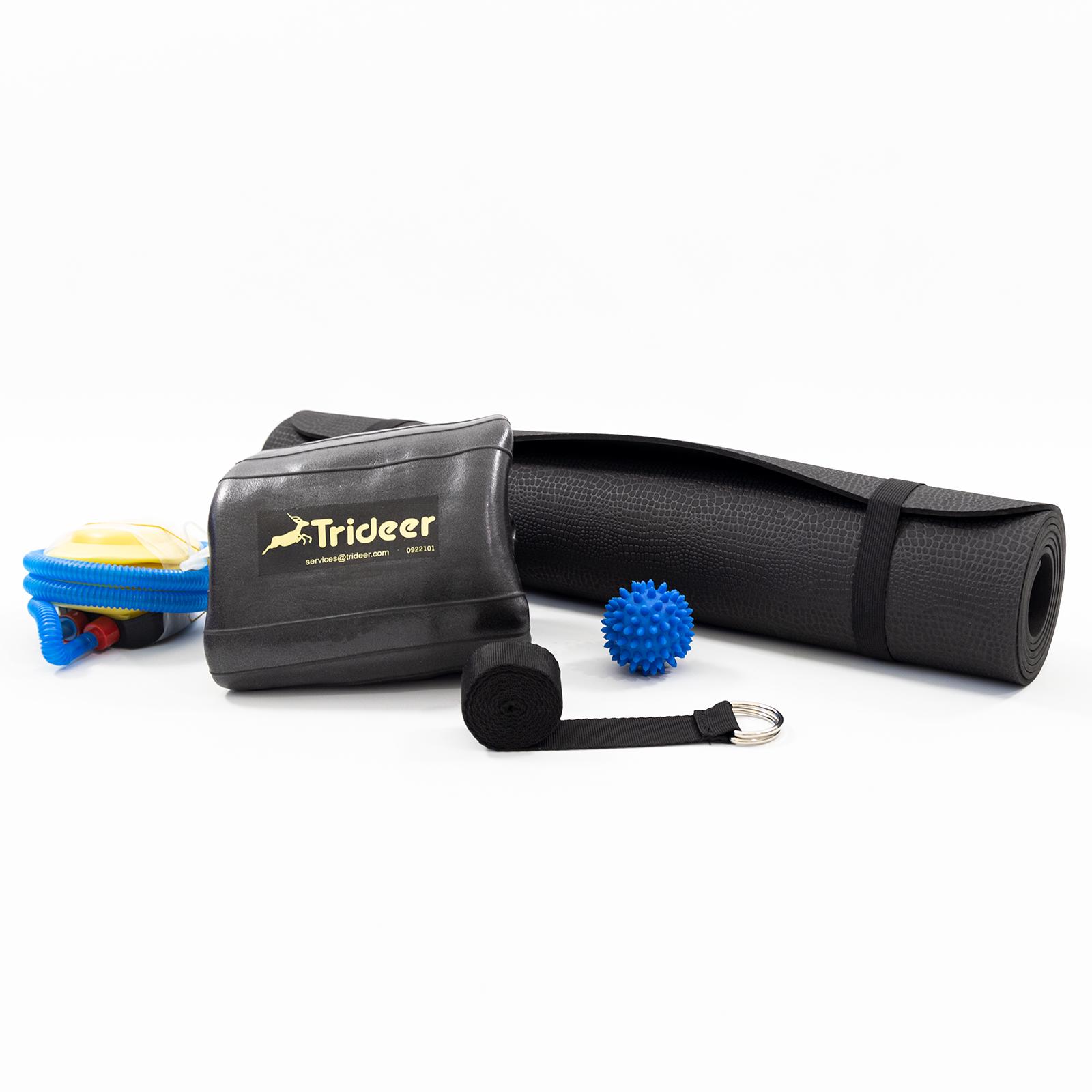 Коврик для йоги и фитнеса OSPORT Set 98 фитбол 55 см массажный мячик и ремень для растяжки Черный (n-0128) - фото 3 Коврик для йоги и фитнеса OSPORT Set 98 фитбол 55 см массажный мячик и ремень для растяжки Черный (n-0128) - фото 3