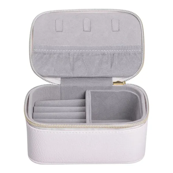 Скринька для прикрас на блискавці 13х9х6 см Бежевий