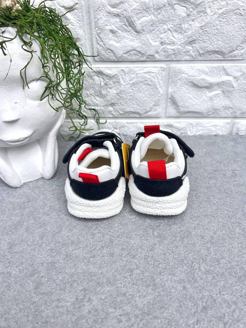 Кроссовки для мальчика Clibee 1512 р. 20 14 см Черно-белый (1512-2) - фото 3