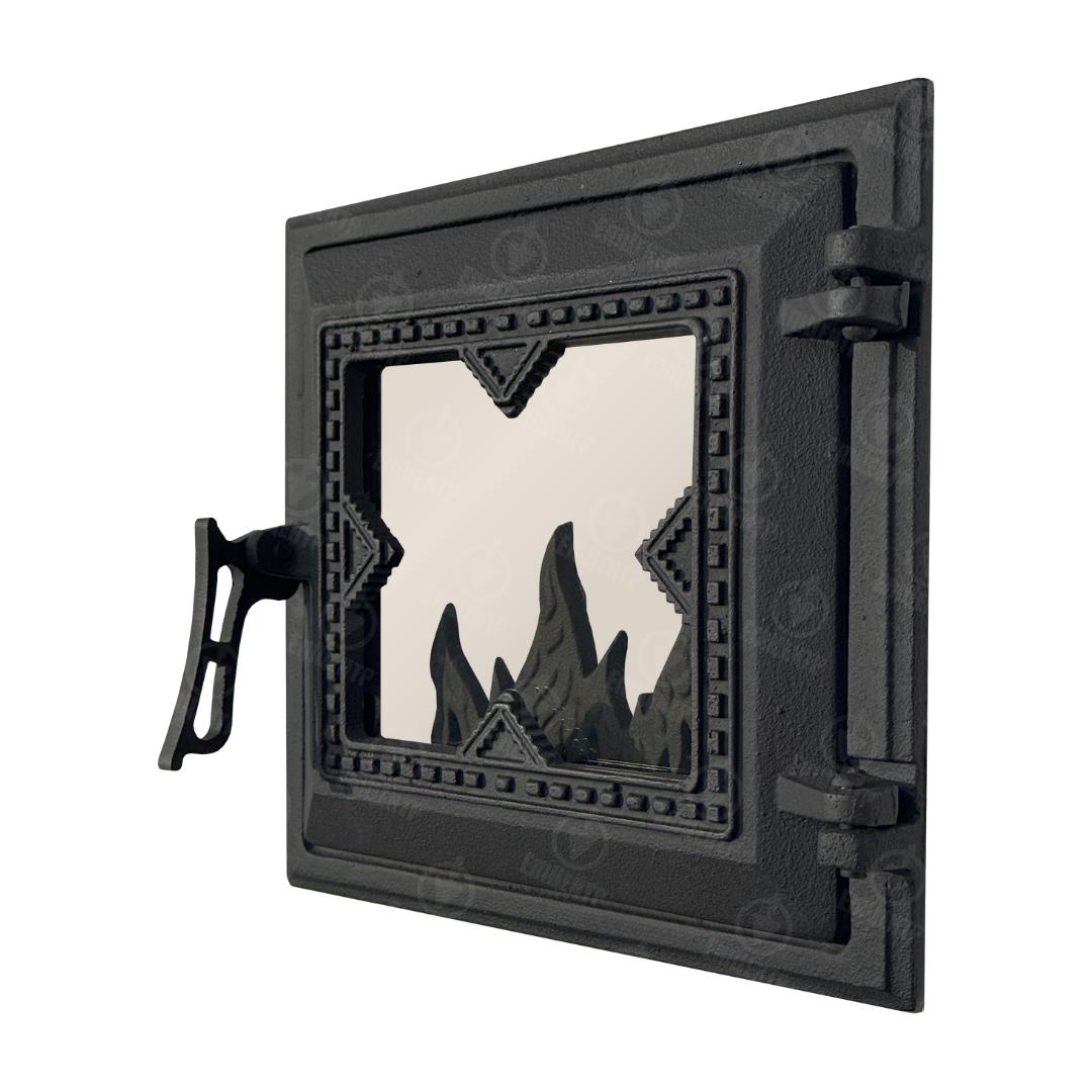 Дверцята дчавунні ля печі Вишиванка з термостійким склом 265х250 мм - фото 11 Дверцята дчавунні ля печі Вишиванка з термостійким склом 265х250 мм - фото 11