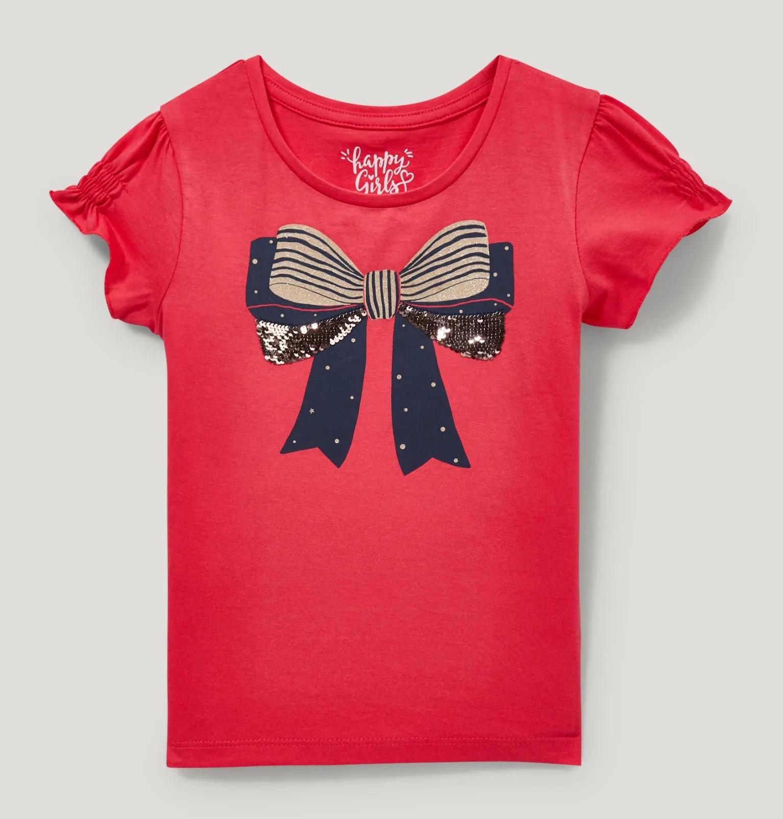 Футболка детская для девочки C&A 122-128 см Красный (2156556)