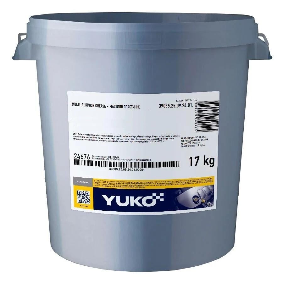 Масло пластичное YUKO LITOPLEX ЕР2 NLGI 2 20 л 4823110406663 Синий (200150)