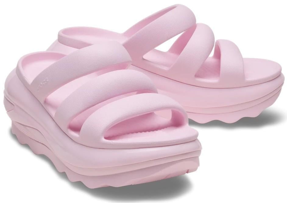 Шльопанці жіночі crocs Mega Crush Triple Strap Milk р. 39-40 Рожевий (19018)