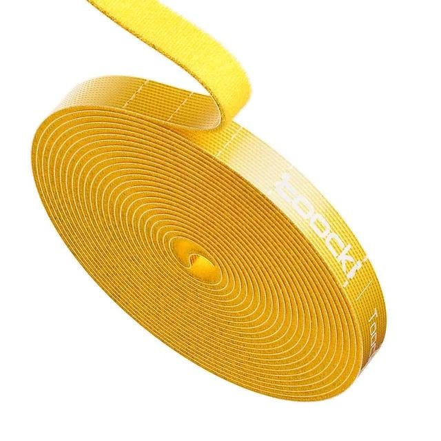 Лента липка Tactix нейлон-ткань 10х5000 мм Желтый (VLCR-ROL-Y)