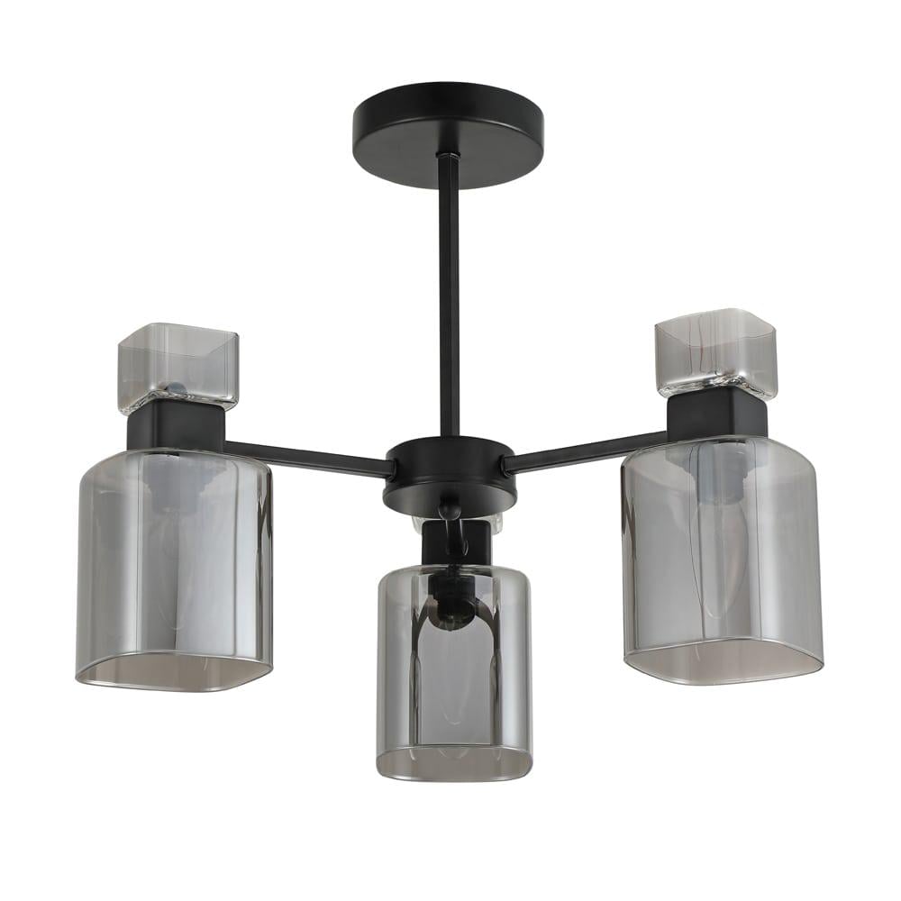 Люстра потолочная Ardero BL1130-1 OLIVIA серый плафон глянцевый Черный