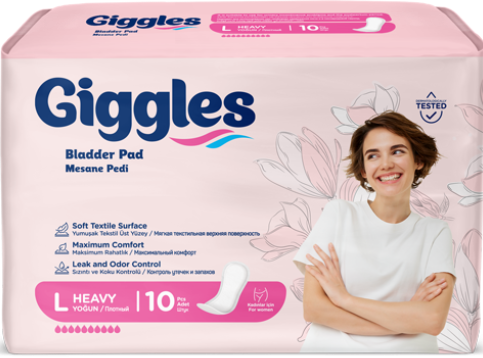 Прокладки урологические женские Giggles Bladder Pad L 10 шт. 10 кап.