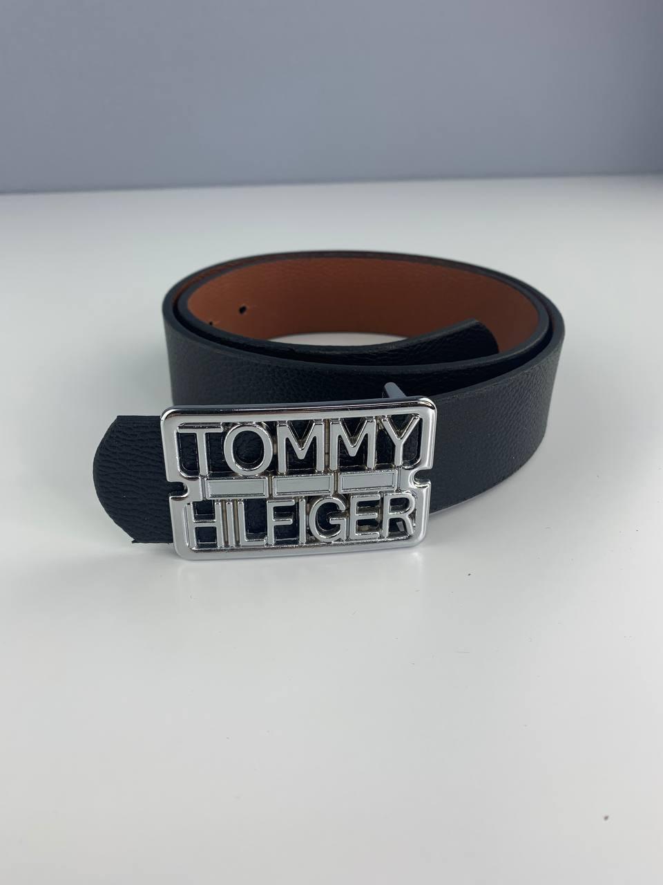 Ремінь із пряжкою чоловічої з еко-шкіри в подарунковій коробці Чорний (1864998128)