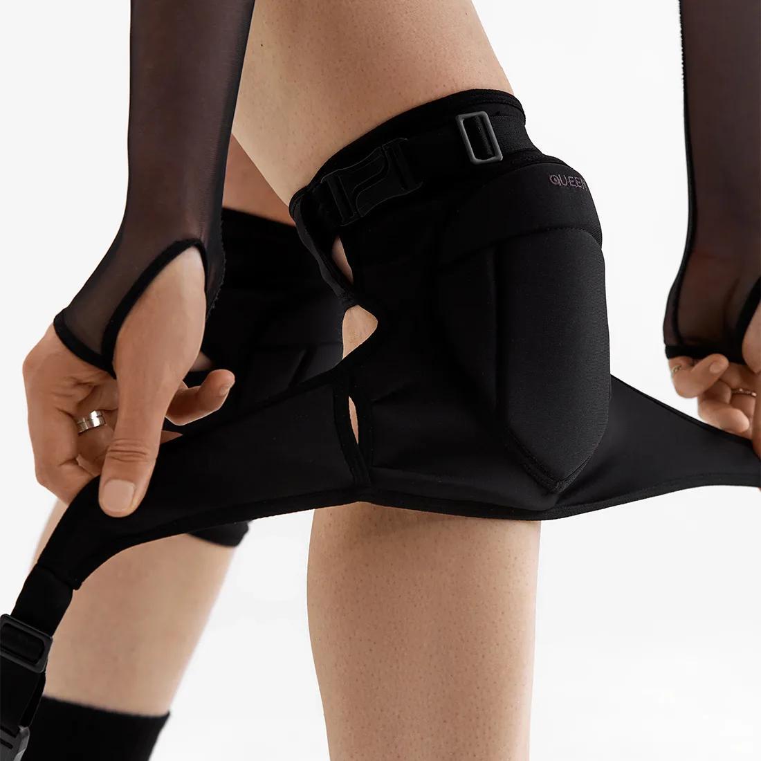 Наколінники для танців пара XL Чорний (QKP_EW_1023-4)