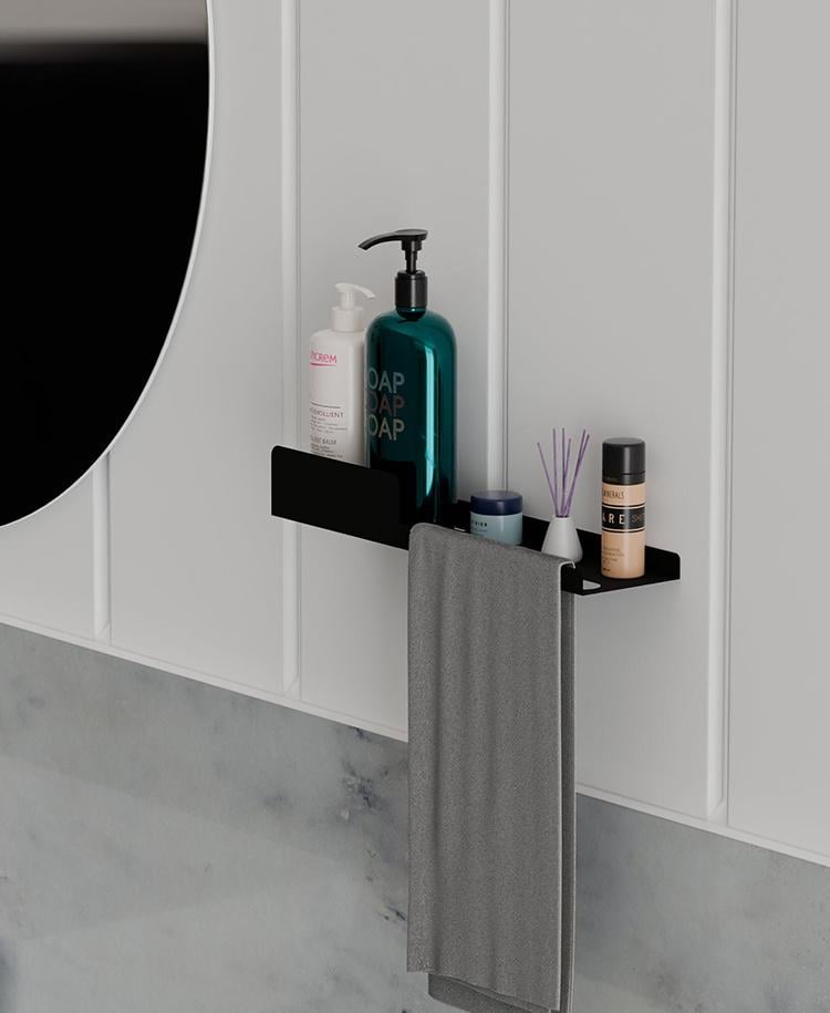Полка в ванную комнату NC Home Combo Черный (110461)
