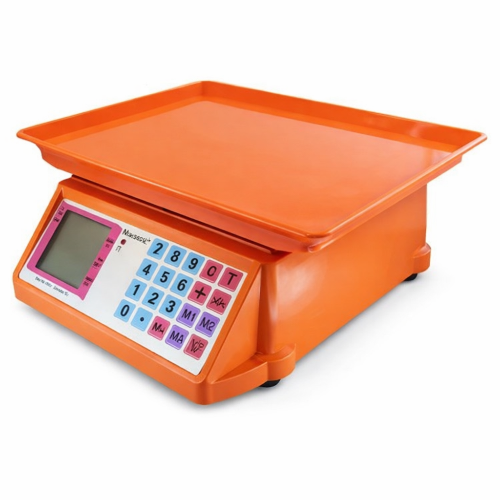 Торгівельні ваги електронні Nokasonic NK-4017 з пам'яттю ціни/тара/платформа 30х24 см 40 кг (ML-05629)