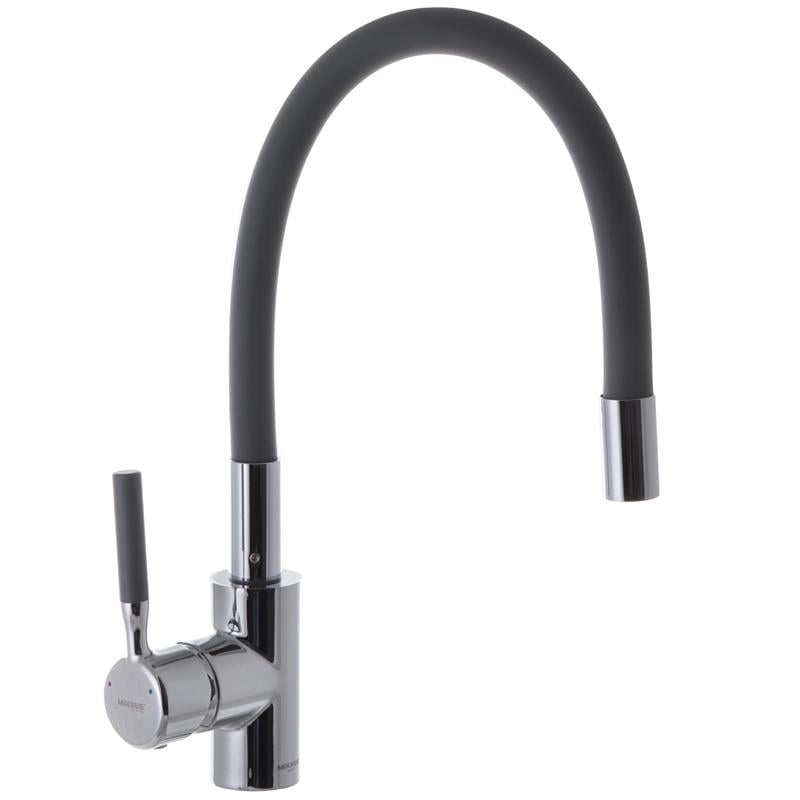 Змішувач для кухні MIXXUS PREMIUM RIO 011 MI5816 з гнучким виливом Сірий (115151)