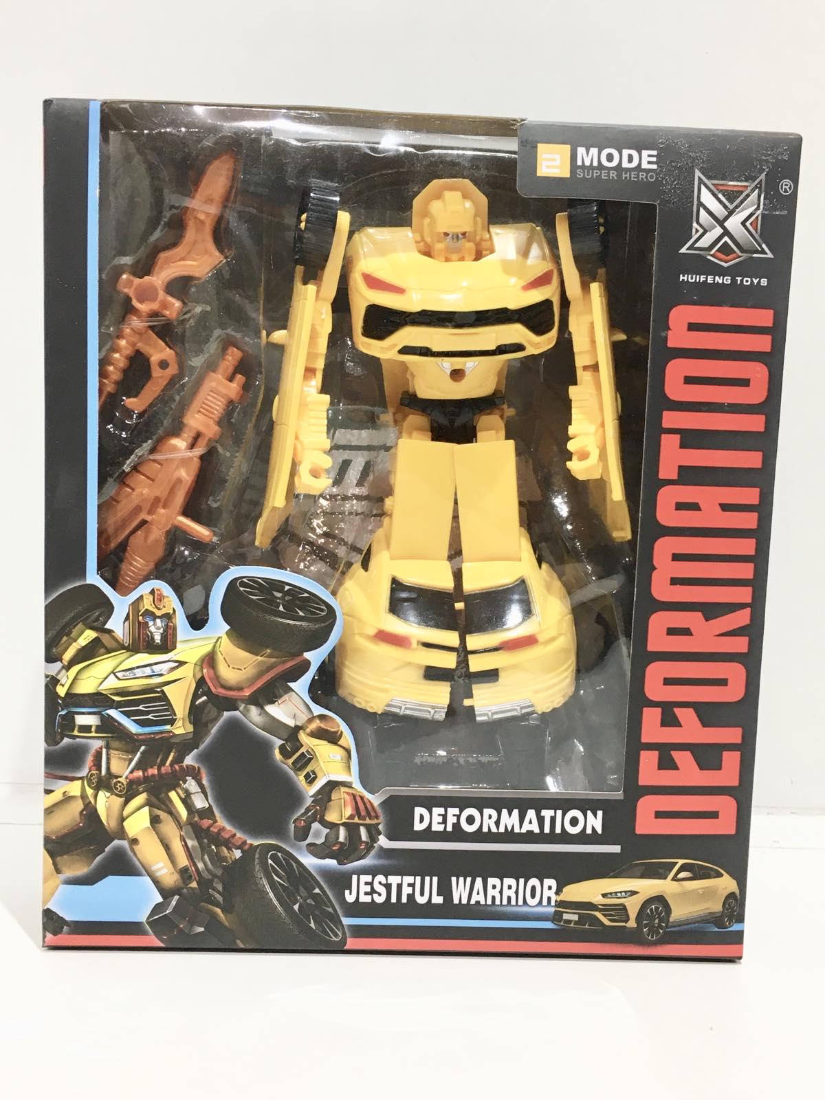 Трансформер-машинка Bambi із зброєю 17 см Жовтий (HF 8266 AB)