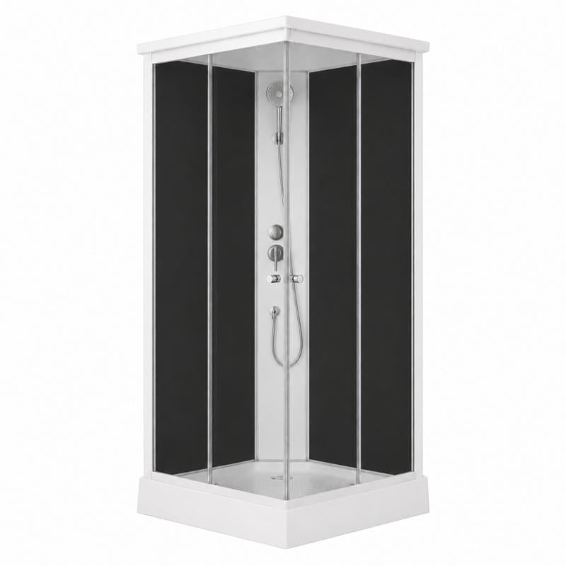 Душовий бокс Lidz Kubis SB90x90.SAT.LOW.GR скло тоноване 4 мм (SD00055514)