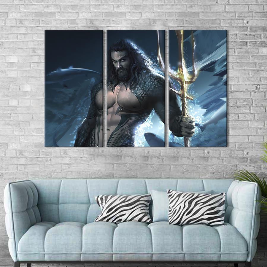 Картина для интерьера Aquaman Jason Momoa DC 96x60 см (682-32) Картина для интерьера Aquaman Jason Momoa DC 96x60 см (682-32)