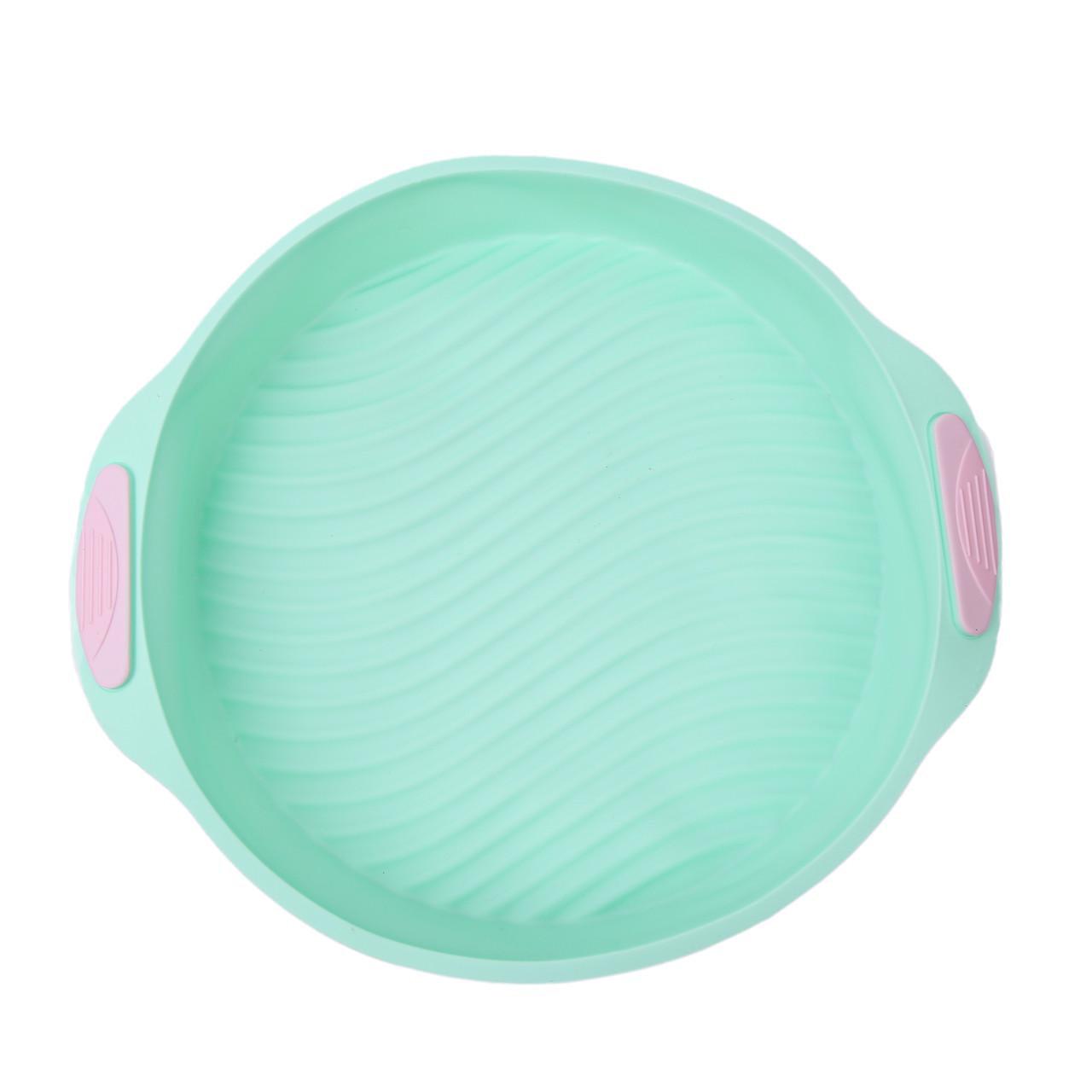 Форма для выпечки волны силиконовая круглая с ручками 27,5x24x4,5 см (2356744404)