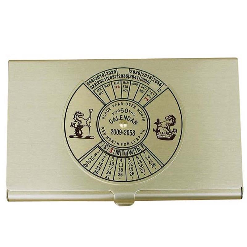 Визитница Sea Club с вечным календарем 6х10 см (1114.V)