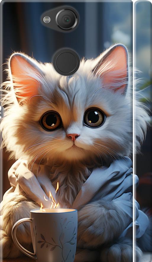 Чехол на Sony Xperia XA2 H4113 White cat (5646m-1357-42517)