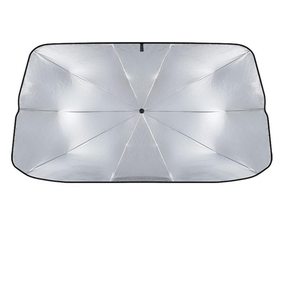Парасолька автомобільна на лобове скло в чохлі 130х75 см (26071606)