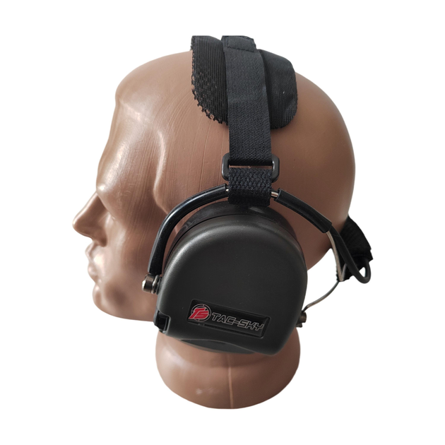Навушники активні Tac-Sky Neckband Headset1 2L SNR 22 дБ IP65 2хAAA Olive (uarm026-neckband-FG) - фото 3