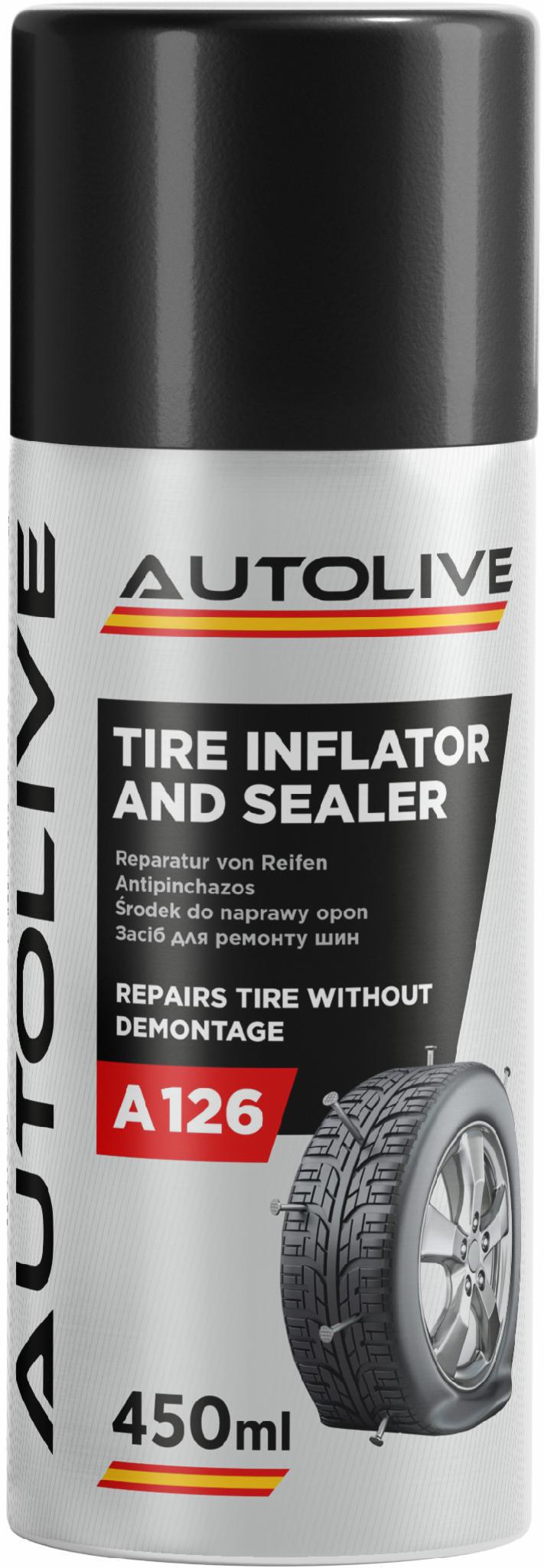 Герметик колес AUTOLIVE А126 Tire Inflator and Sealer 450 мл