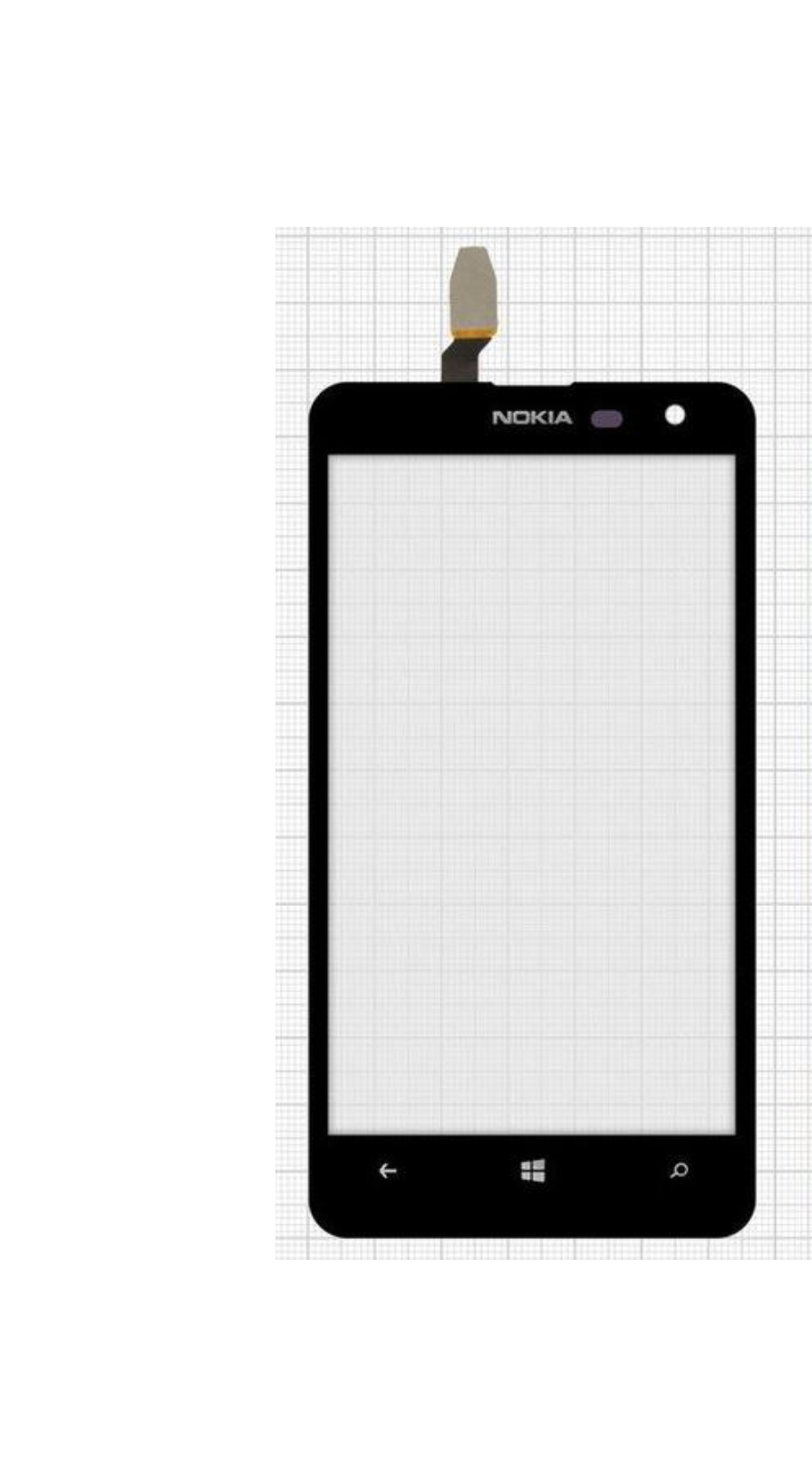 Сенсорный экран для Nokia 625 Lumia Черный (000017921)