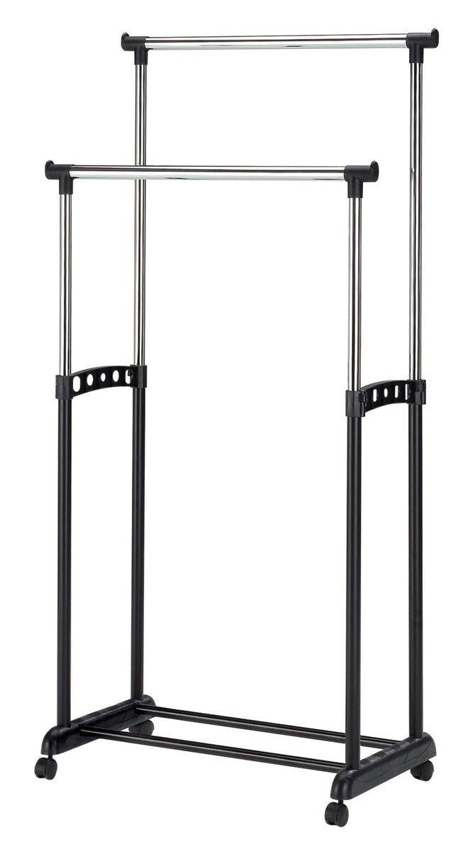 Вешалка-стойка для одежды на колесиках NOVA II Хром/Черный (NNOVAII) Вешалка-стойка для одежды на колесиках NOVA II Хром/Черный (NNOVAII)