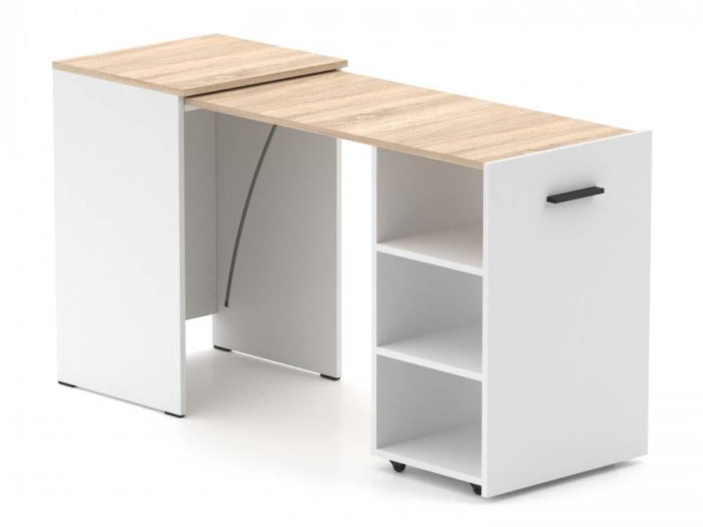 Стіл-трансформер Knap Hobana World 140х50х75 см Білий/дуб сонома (S201000121) - фото 1