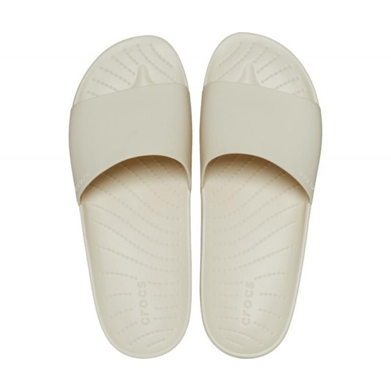 Шльопанці жіночі утеплені Crocs Slide Splash р. 39-40 Бежевий (11584) - фото 7