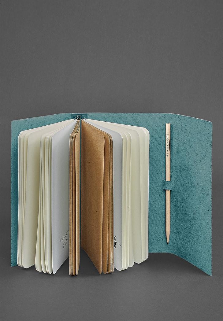 Блокнот шкіряний Софт-бук 1.0 Краст Зелений (A-026918) - фото 3