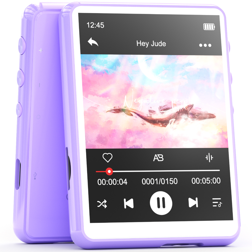 MP3-плеер M3 HI-FI/Bluetooth сенсорный 32 ГБ Фиолетовый (МП32Ф)