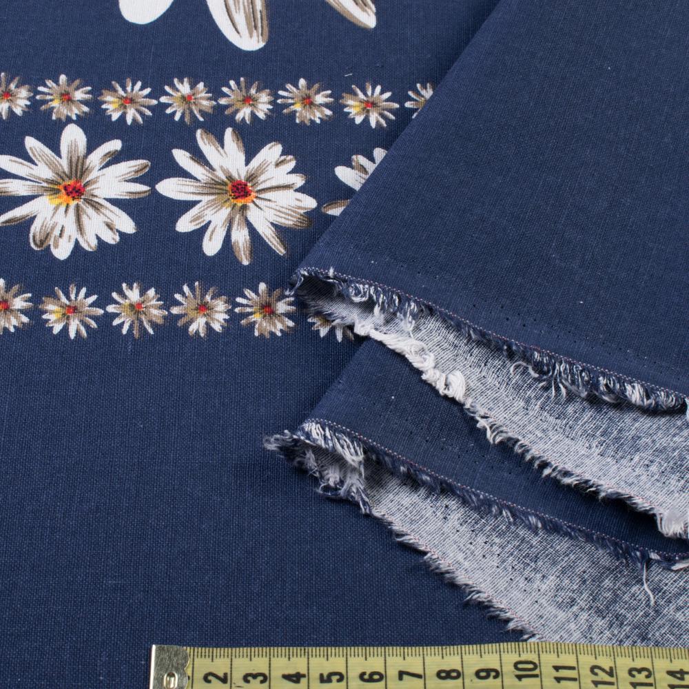 Тканина льон ширина 150 см Синій (12622.003) - фото 3 Тканина льон ширина 150 см Синій (12622.003) - фото 3