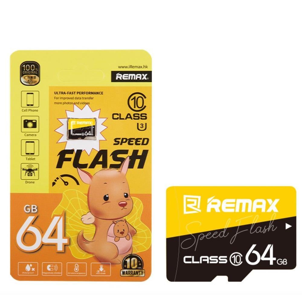 Карта памяти Remax 64GB Speed Flash Class 10 Micro SD Card (epic1103)