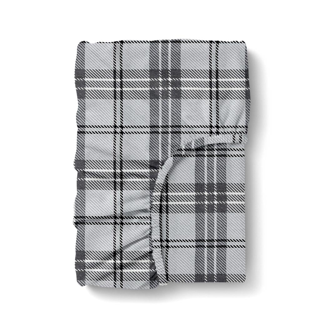 Простирадло на гумці Cosas BASALT TARTAN фланель 160х200х20 см (4822052499634)