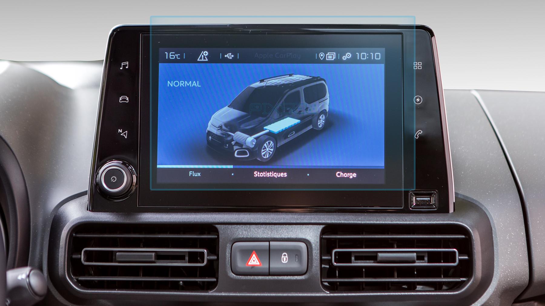 Защитное стекло Pixsel гибридное матовое на монитор Toyota PROACE CITY/CITY VERSO 9,4" 2019